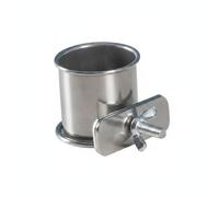 Bird Feeder Bowl | Stainless Steel, Fits Standard Cage Bars, For Parrots, Budgies, Aviaries