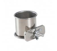 Bird Feeder Bowl | Stainless Steel, Fits Standard Cage Bars, For Parrots, Budgies, Aviaries