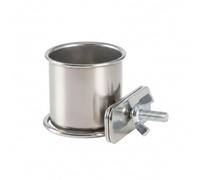 Bird Feeder Bowl | Stainless Steel, Fits Standard Cage Bars, For Parrots, Budgies, Aviaries