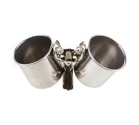 Bird Feeder Bowls - Stainless Steel Water Bowls, Cage Bowls with Clamp Function | Hanging Dog Feeder Bowls Clip On Perches, Bird Cage Feeders, Wooden Poles