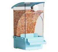 Bird Feeder - Cage Accessories | Bird Seed Food Dispenser | No Birds Cage Pet Feeder For Small And Medium Parakeets Cockatiel Finch Lovebirds | Acrylic Transparent Automatic Parrot Feeders