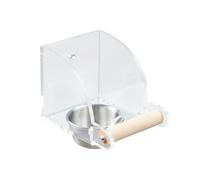 Bird Feeder Cage: Water Container for Parrots, Transparent Food Bowl | Seeds Applicator Transparent Feeder Pendant, Bird Accessory