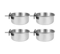 Bird Feeder Container - Quick Release Cage Bowl Space Saving Feeding Bowl for Parakeets Cockatiels and Parakeets Clean Transparent Bird Bowl for Finches and Turtle Doves