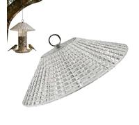 Bird Feeder Cover - 28 x 28 x 7 cm Bird Feeder Deflector | Squirrel Deflector Non-slip Waterproof Parrot Feeders Rain Protection For Bird Feeder