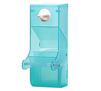 Bird Feeder for Cage Automatic Foraging Systems Food Feeding Station with Perch for Quakers Parakeets Automatic Bird Feeders No Mess Clear Birds Accessories for Parrots Parakeets