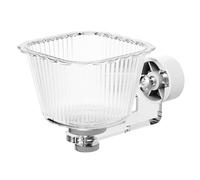 Bird Feeder For Cage, Clear Feeding Bowl 10.6x7.2x6.6cm, Anti-Tip Parakeet Feeder, Cockatiel Macaw Accent, Finch Lovebird Style, Cage Food Water Station, For Small Medium Birds