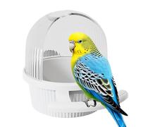 Bird Feeder for Cage,Parakeet Feeder Bird Dispenser for Cage - Semi-open Wild Bird Feeder Bird Cage Accessories for Peony Cockatiels, Parrots, Pigeons