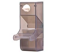 Bird Feeder For Cage Parrot Automatic Foraging Systems Food Feeding Station With Perch For Quakers Parakeets Parrot Bird With Perch Transparent Food Container Pet Accessories