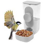 Bird Feeder For Caged - Clear Automatic Bird Water Feeder,Parrot Food Feeder Cage Accessories For Parrots, Cockatiels