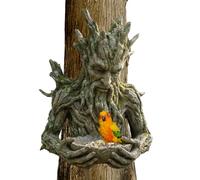 Bird Feeder for Outdoors - All-Weather Sculpture | Tree-Integrated Bird Feeding Sculpture |Birds Feeder Outdoors Hanging | for Robins Sparrows Budgies Backyard Balcony Patio Terrace Park