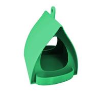 Bird Feeder House - Hut Shaped Hanging Station, 3D Printed Outdoor Wildlife Nest, Open View Winter Proof Seed Tray, Mounted Hook for Trees & Railings for Garden Balcony Squirrel Guard