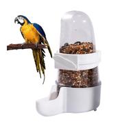 Bird Feeder Ladder, Automatic Food Dispenser for Clear Drinker Container for Birds, No-Feeder for Budgies, Cockatiels, Lovebirds, Inside the Cage Supply for Kanari
