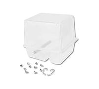 Bird Feeder - Large Capacity Hanging Bird Feeder, Eco-Friendly Non- Plastic, Easy Install with Screw Kit, Transparent Window, Outdoor Use