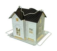 Bird Feeder Outside,Metal Finch Food Dispenser solarPowered Lantern | Bluebird Feeding Supplies for Garden, Farmhouse, Backyard, Balcony