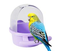 Bird Feeder | Parakeet Cage Dispenser Feeder | Semi-Open Wild Bird Feeder Bird Cage Accessories for Peony Cockatiels, Parrots, Pigeons