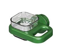 Bird feeder plastic bird water bowl cup cage accessories suitable for parrots, parakeets, tiger skin parrots, and cockatoos (Green Square)