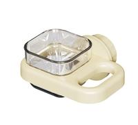 Bird feeder plastic bird water bowl cup cage accessories suitable for parrots, parakeets, tiger skin parrots, and cockatoos (White square)