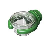 Bird feeder plastic bird water bowl cup cage accessories suitable for parrots, parakeets, tiger skin parrots, and cockatoos (Green circle)