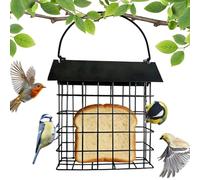 Bird Feeder - Squirrel Proof Iron Feeder House, Weatherproof Metal Feeder | Outdoor Bird Watching Device, Hanging Feeder for Observing and Observing Feeding, Vol