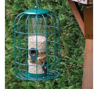 Summer Bird Feeder Squirrel Resistant Bird Hanging Metal Feeding Station Green