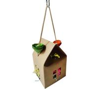 Bird Feeder Toy - Hanging Feeder, Interactive Chew Entertainment Accessories, Durable Activity Accessories, Enrichment of the Cage Habitat for Turtle Doves, Parakeets, Nymph