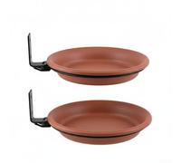 Bird Feeder Tray 2-Pack 21cm Plastic Outdoor(Double Levels)