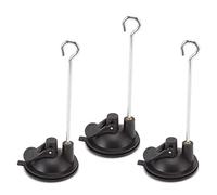 Bird Feeder Wall Hanger, 3PCS 14.8cm / 5.83in Window Suction Cup Outdoor Indoor Plant Bracket Accessories with Hanger Hook for Wind Chimes Plant