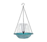Bird Feeder Water Fountain, Hanging Bird Bath For Garden, Solar Powered Hummingbird Waters Fountain Combo Set, Standing BirdBath Gardens For Wild Birds, Solar WaterFountain Outdoor Garden Yard