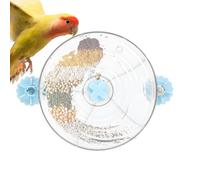 Bird Feeder Wheel, Parrot Feeder, Colorful Parakeet Training Points, Parrot Foreging Toy Creative Creative Rote Wheel Intelligence Growth Tr