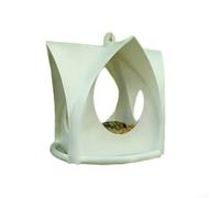 Bird Feeder With Balanced Port Distribution To Accommodate Various Sizes And Feeding Habits Of Wild Birds(white)
