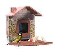Bird Feeder with Camera Housing, Squirrel Proof Large Capacity Washable, Outdoor Wall Mounted Bird Watching Feeding Station