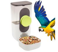 Bird Feeders - Bird Feeder For Caged Birds | Caged Feeders | Clear Automatic Feeder | Wild | Parrot Food Dispenser Cage Accessories For Cockatiels, Lovebirds & Budgies
