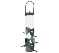 Bird Feeders Bird Seed Feeder Bird Feeding Station 3 pcs Dark Green vidaXL