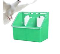 Bird Feeders for Outdoors | Waterproof Heavy-Duty Double-Hole Bowl,Pigeon Feeding Box with Cover - for Parakeet Quail Chicken Parrot Poultry Outdoor Indoor Cage Garden Farm Backyard