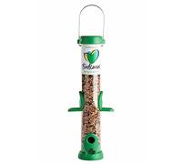 Bird Feeders For Small Birds - Jacobi Jayne® Bird Lovers™ Medium Seed Feeder - Hanging Bird Feeder For Seeds And Blends - 1 Litre Capacity. Easy Clean Feeder With Quick Release Perches And Base