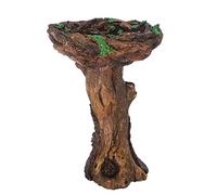 Bird Feeders Garden Accessories for Wild Birds Outdoor Birdbath Decorative Resin Bird Haven Perfect for Patios and Gardens (Multicolor, One Size)