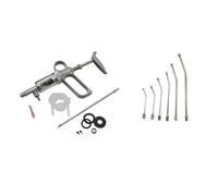Bird Feeding 10ml Continuous Syringe Vaccination Birds Chicken Parrot Adjustable Syringe Farm Animal Poultry Feeding Tool(WHITE)
