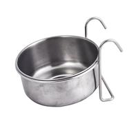 Bird Feeding Bowl - Stainless Steel Feeding Bowl for Birds, Stainless Steel Feeder with Wide Filling Spout, Leak-Proof Drinking Container for Cockatiels at Home on the Go