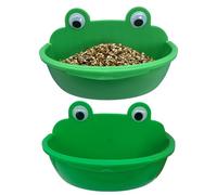 Bird Feeding Dish - Bird Cage Feeding Bowls | Feeders For Cages | Splash-Proof 2 Pieces Parakeet Bathing Container Parrot Watering Dish for Macaw Lovebirds