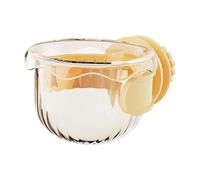 Bird Feeding Dish Cup, Parrot Food Bowl, Cage Accessories, Cockatiel Coop Cup Bird Feeder (2.83x3.74x1.97inch)- Gelb