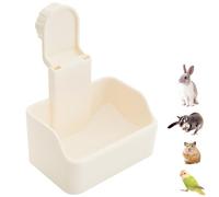 Bird Feeding Dish Cups, Detachable Thickening PVC Pet Food Bowls with Clamp, Bird Cage Feeder Hanging Pet Bowl for Chinchilla Hamster Parrot Cockatiel Conure Budgies Parakeet Small Animal (1PC)