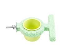 Bird Feeding Dishes for the Cage, Feeder with Perch in the Form of a Bowl for Birdcage - Feeding Bowl For Cockatoos | Suitable For Canaries Conures Parakeets Cockatoos Cockatoos Cockatoos Cockatiels