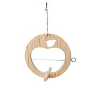 Bird Feeding Tool Hanging Food Holder Stand Perch For Fruit Vegetable Treat Parrot Wooden Feeder For Lovebird Finch
