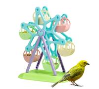 Bird Ferris Wheel Foraging Toy | Bird Ferris Wheel Interactive Feeder Brain Game | Puzzle Toy Promoting Mental Stimulation Cage Play Equipment for Smaller Birds