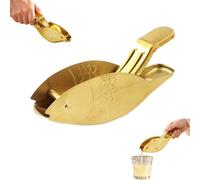 Bird Fish Shaped Lemon Squeezer 12.5cm 304 Stainless Steel Citrus Juicer | Holds the slice firmly so fresh juice pours straight into your dish, not your hands. 304 stainless steel won't bend or stain.