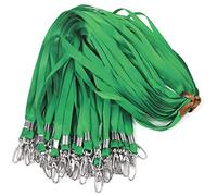 Bird Fiy 17.5 inch Nylon Lanyards,Great for ID Badges/Key Chains (50PCS, Green)