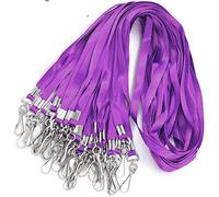 Bird Fiy Badge Lanyards for ID Name Badge Holder/Name Tags (50Pcs, Purple)