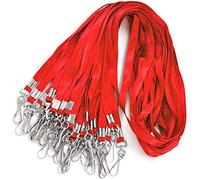 Bird Fiy Badge Lanyards for ID Name Badge Holder/Name Tags (50Piece, Red)
