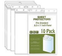 Bird Fiy Sheet Protectors 10 Pack 8.5" x 11" Waterproof Resealable Zip Wall Sign Holder Page Protectors Vertical Clear Photo Plastic Sleeves for Documents, Photos, and Wall Sign Display