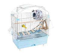 Bird Flight Cage For Canary Parakeet Acrylic Bird Cage Flight With Pull-Out Tray For Indoor Outdoor Use(Blue)